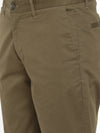 T-Base Men Green Easy Wash Trousers