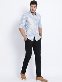 T-Base Men Black Core Chinos Trousers