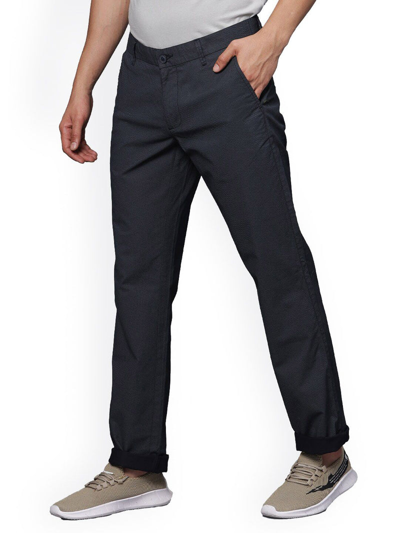 T-Base Men Mid-Rise Straight Fit Trousers