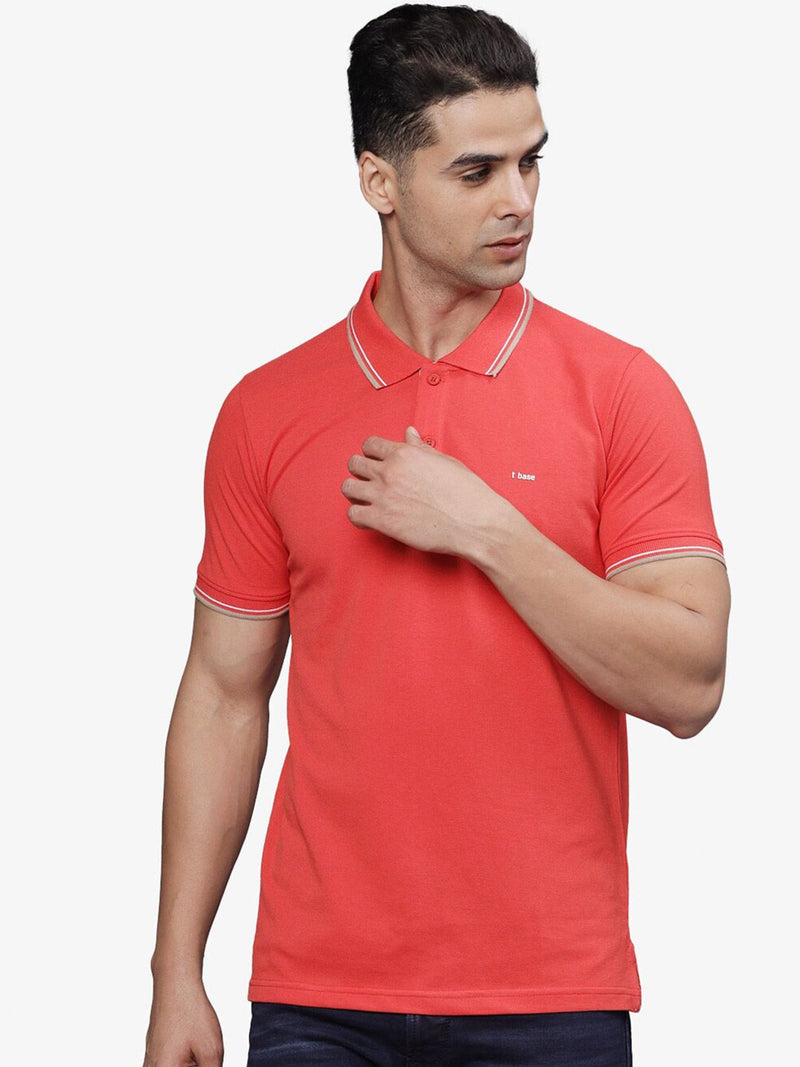 HALF SLEEVE POLO COLLAR T-SHIRT