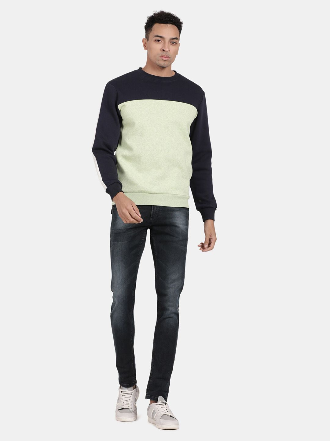 T-Base Colourblocked Pullover Sweatshirt