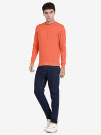 T-Base Round Neck Cotton Pullover