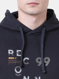 T-Base Printed Hooded Sweatshirt