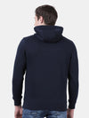 T-Base Men Navy Blue Printed Sweatshirt