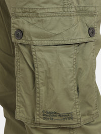 Duffel Bag Green Solid Cargo Pants