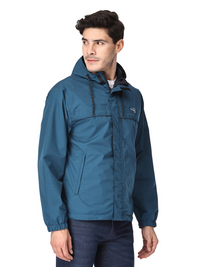 Waterproof Seam Sealed Reversible Teal Rainwear Jacket