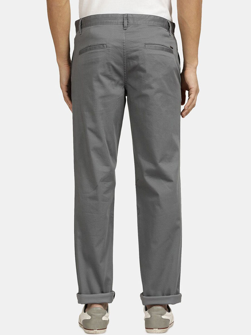 T-Base Men Mid Rise Chinos Trousers