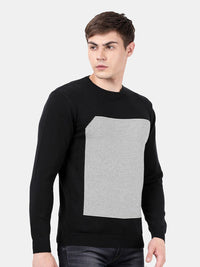 T-Base Men Black Striped Pullover