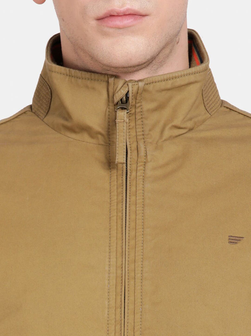 t-base Mock Collar Insulator Bomber Jacket