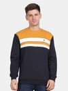 T-Base Men Round Neck Colourblocked Sweatshirt