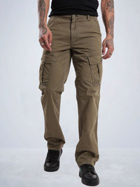 T-Base Men Regular Fit Cargos Trousers