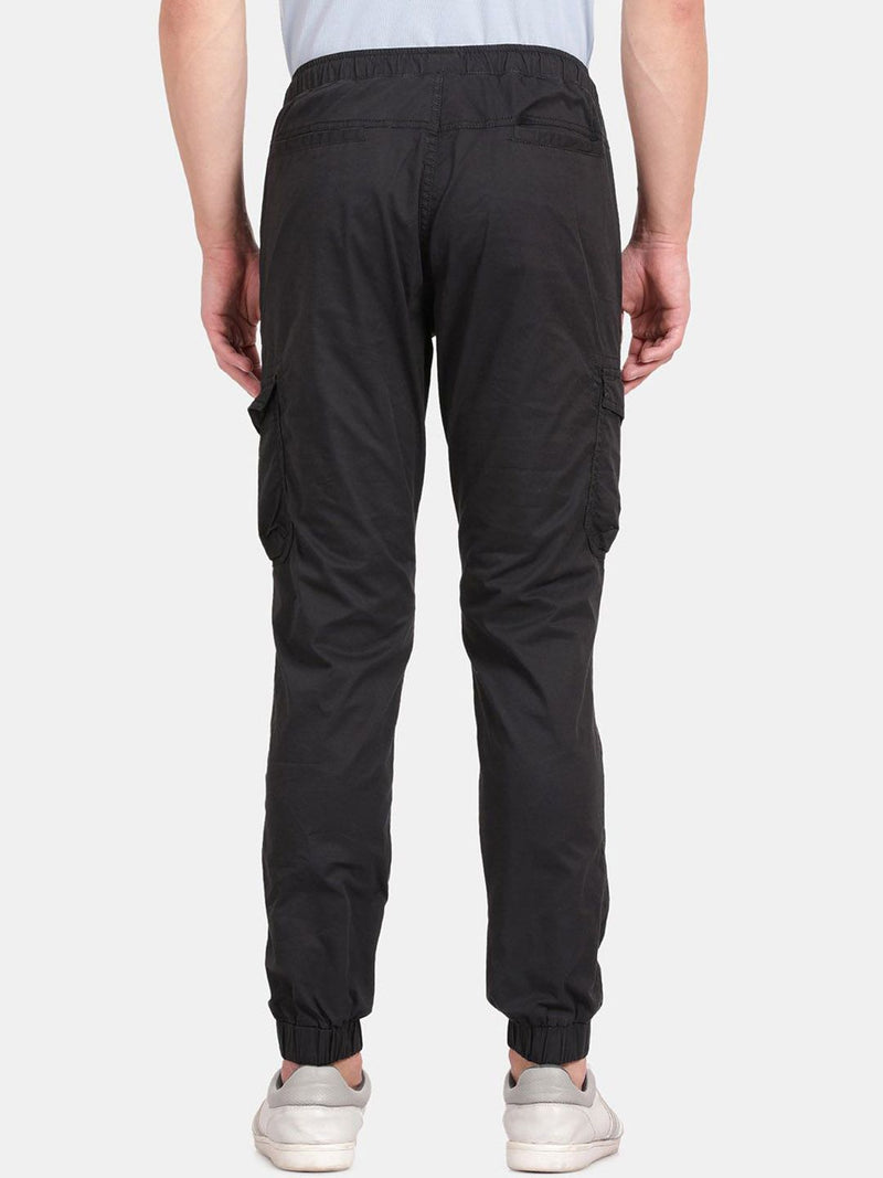 T-Base Men Regular Fit Mid-Rise Joggers Trousers