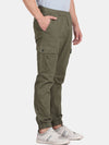 T-Base Men Solid Mid-Rise Regular Fit Cargos