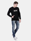 CREW NECK SWEATSHIRT WITH CHEST GRAPHIC