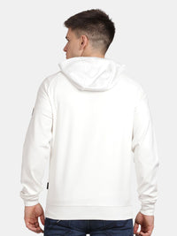 T-Base Men Solid Hooded Sweatshirt