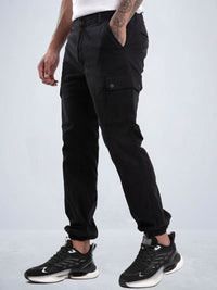 T-Base Men Mid-Rise Regular Fit Cargo Styles Jogger