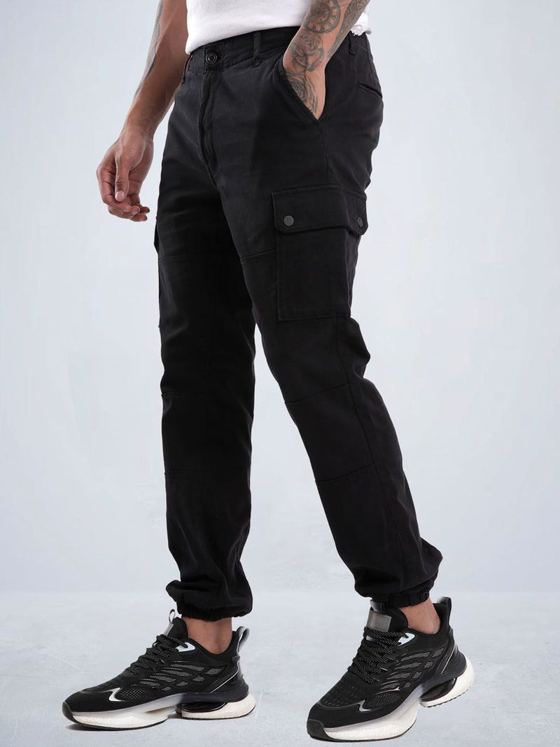 T-Base Men Mid-Rise Regular Fit Cargo Styles Jogger