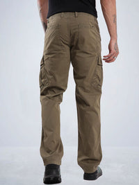 T-Base Men Regular Fit Cargos Trousers