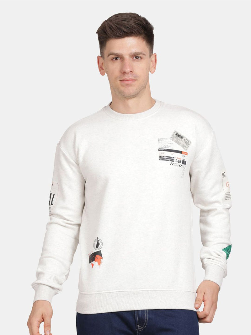 T-Base Men Graphic Printed Sweatshirt