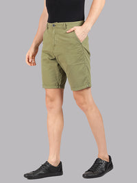 Overdyed Calla Green Fold Up Chino Shorts