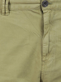 Overdyed Calla Green Fold Up Chino Shorts