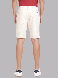 Logo Print Feather Gray Chino Shorts