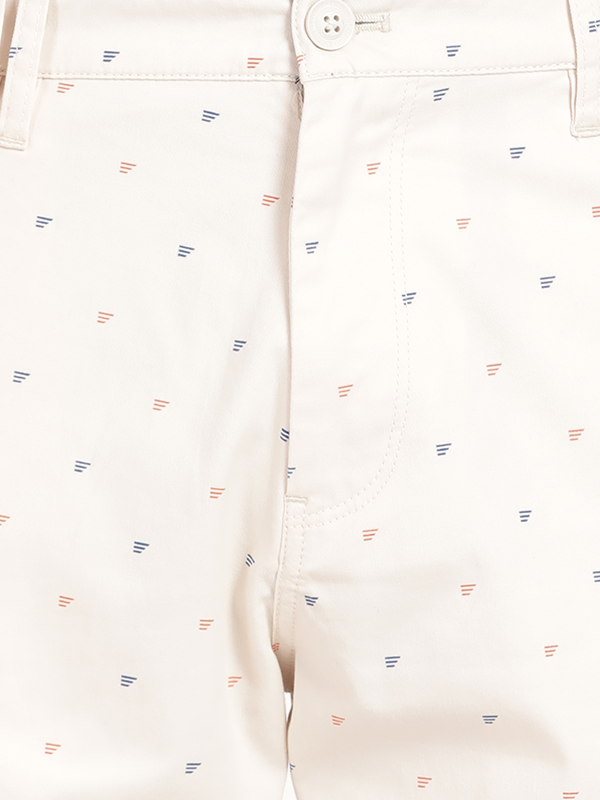 Logo Print Feather Gray Chino Shorts