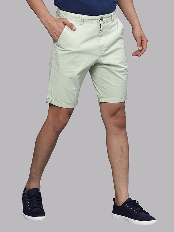 GREEN TINT Fold Up Overdyed Chino Shorts