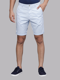 Ice Blue Fold Up Overdyed Chino Shorts