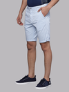 Ice Blue Fold Up Overdyed Chino Shorts