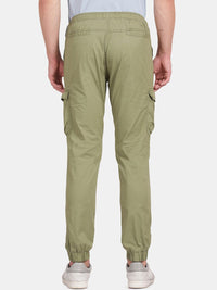 T-Base Men Solid Mid-Rise Regular Fit Joggers