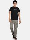 T-Base Men Mid-Rise Cotton Cargos Trousers