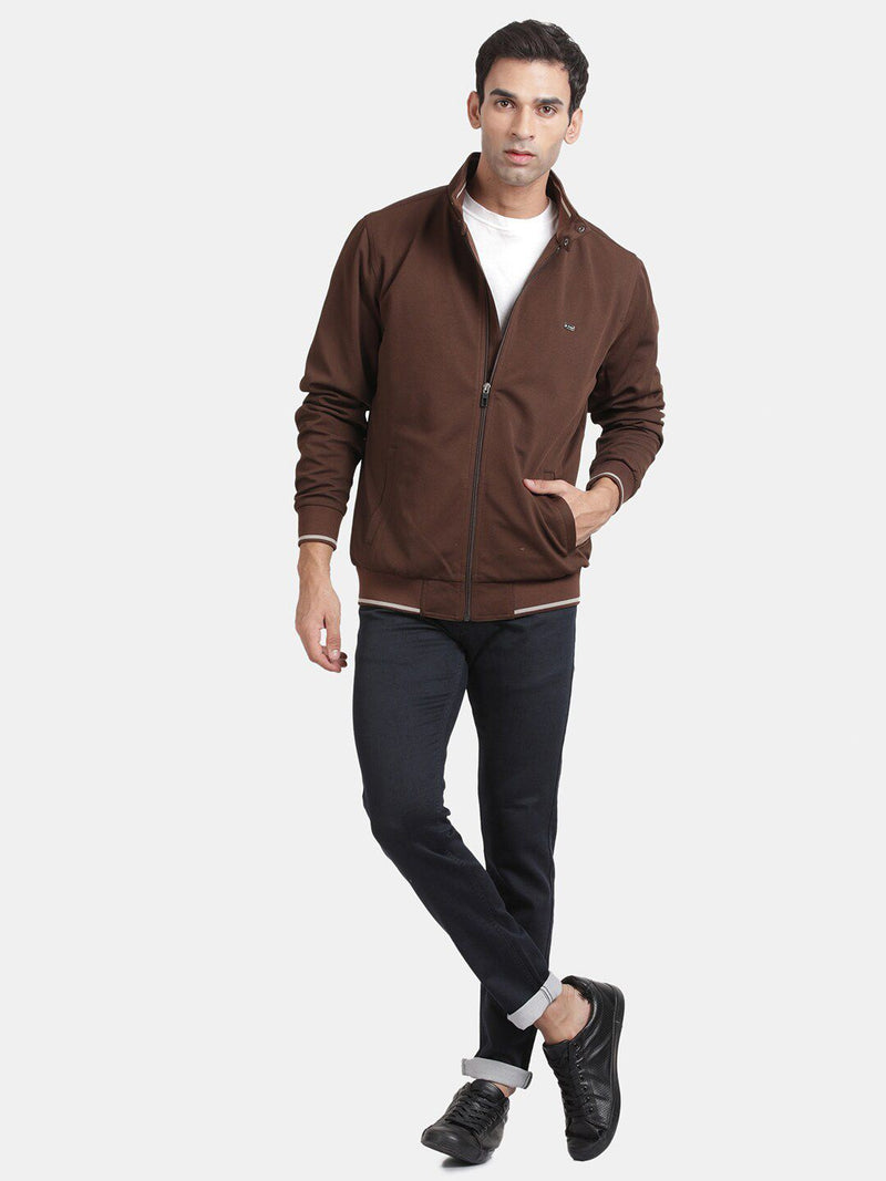 t-base Stand Collar Insulator Bomber Jacket