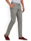 T-Base Men Grey Easy Wash Trousers