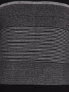 T-Base Men Black & Grey Striped Pullover Sweater