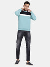 T-Base Colourblocked Round Neck Long Sleeve Sweatshirt