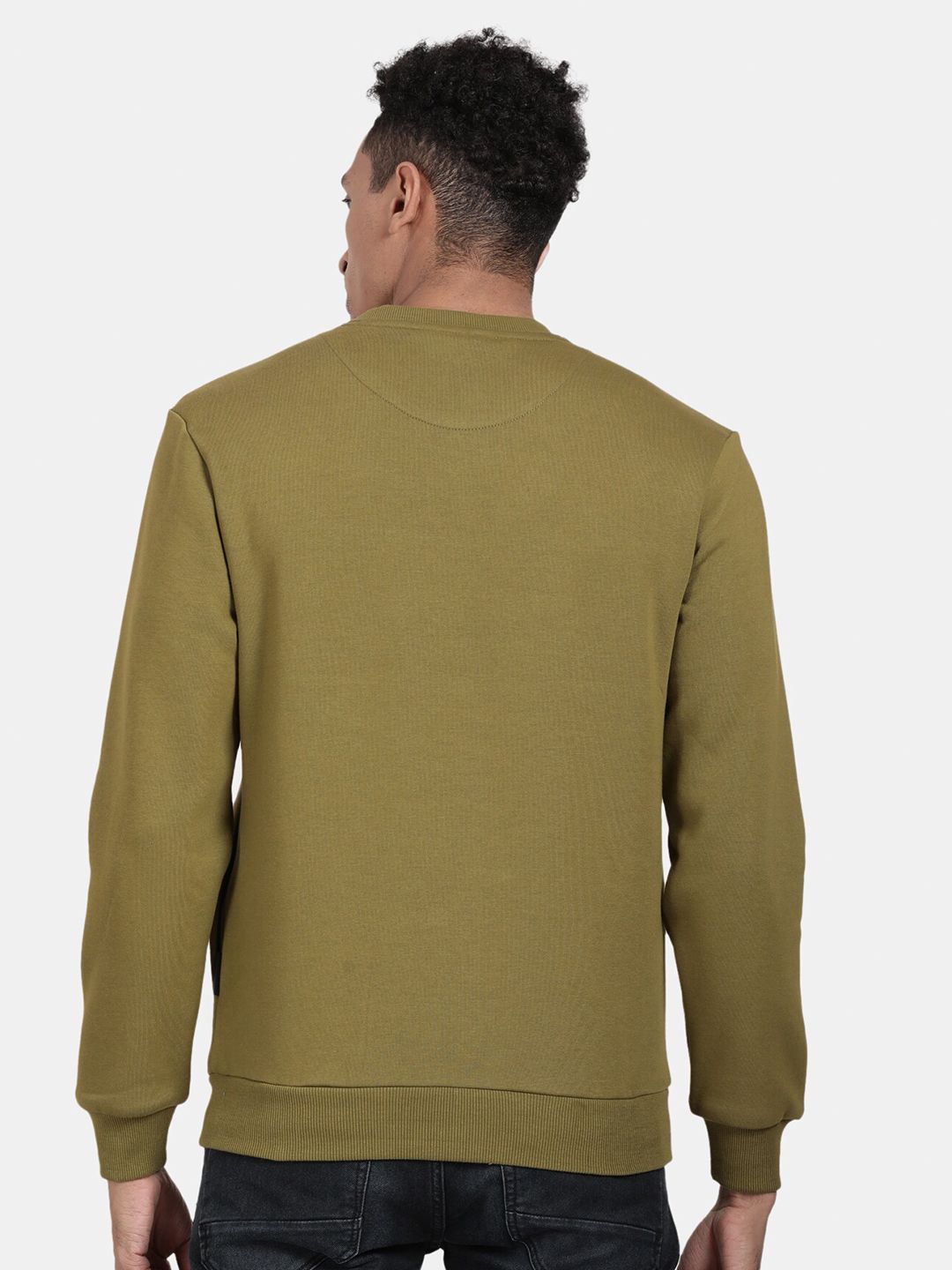 T-Base Colourblocked Cotton Sweatshirt