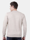 T-Base Men Beige Printed Sweatshirt