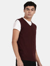 T-Base V-Neck Sleeveless Cotton Sweater Vest