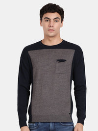 T-Base Colourblocked Pullover Sweater