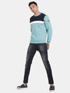 T-Base Colourblocked Round Neck Long Sleeve Sweatshirt