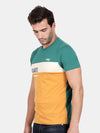 T-Base Plus Size Colourblocked Cotton T-Shirt