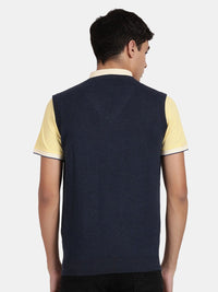 T-Base V-Neck Sleeveless Pullover Cotton Sweater Vest