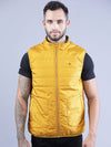 t-base Men Mustard Windcheater Puffer Jacket