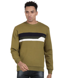 T-Base Colourblocked Cotton Sweatshirt