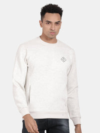 T-Base Round Neck Long Sleeve Cotton Sweatshirt