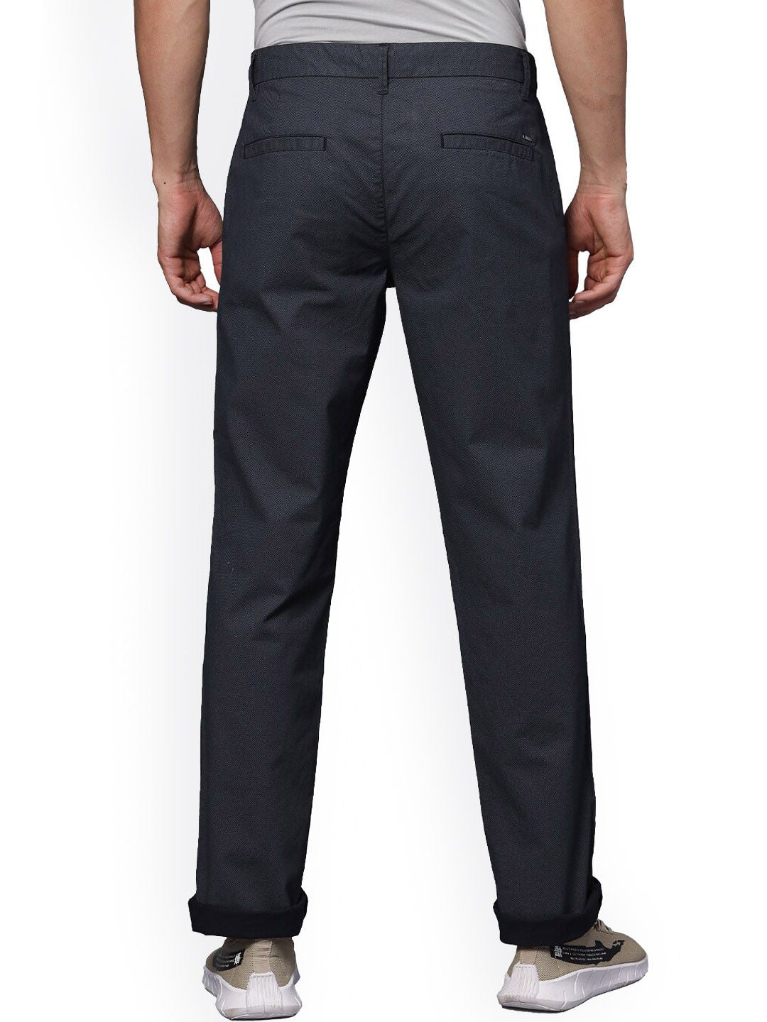 T-Base Men Mid-Rise Straight Fit Trousers