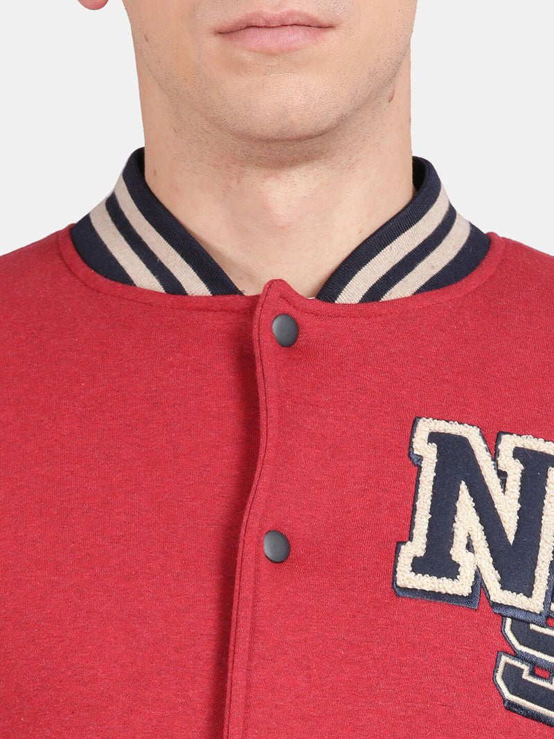 t-base Stand Collar Varsity Jacket