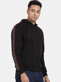 T-Base Hooded Front Open Sweatshirt