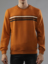 T-Base Striped Round Neck Sweatshirt